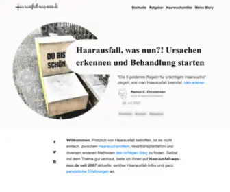 Haarausfall-Was-Nun.de(übersäuerung) Screenshot