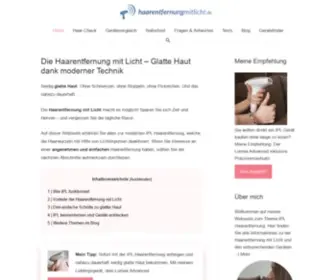 Haarentfernungmitlicht.de(Infos & Testberichte)) Screenshot