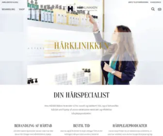 Haarklinikken.dk(Hårklinikken) Screenshot