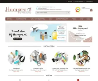 Haarpro.nl(De haarproducten en beautyproducten webshop) Screenshot