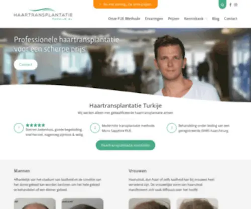 Haartransplantatie-Turkije.nl(Haartransplantatie Turkije) Screenshot