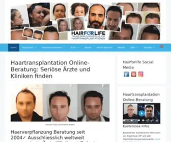 Haartransplantation.de(Informationen) Screenshot