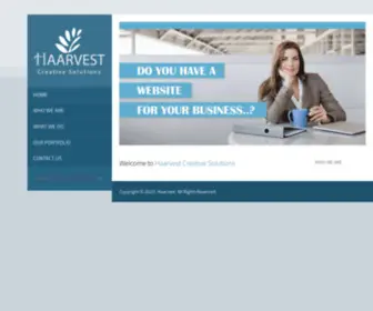 Haarvest.com(Haarvest Creative Solutions) Screenshot