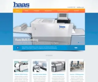 Haas-AG.com(Haas Print Finishing) Screenshot