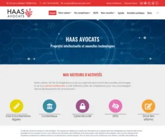 Haas-Avocats.com(Avocats en Droit du Numérique et Propriété Intellectuelle) Screenshot