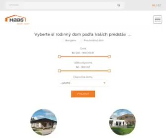 Haas-Fertigbau.sk(Dřevostavby Haas Fertigbau) Screenshot