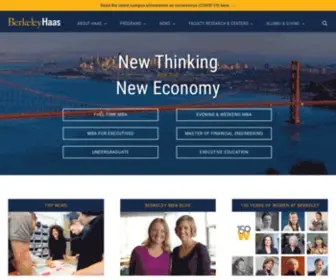 Haas.org(Haas School of Business) Screenshot