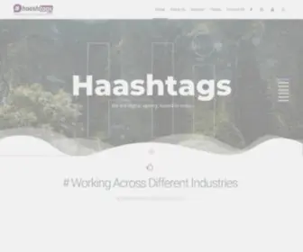 Haashtags.com(Leading Digital Marketing Agency in India) Screenshot