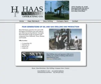 Haaspetroleum.com(Oil and Gas Drilling and Production) Screenshot