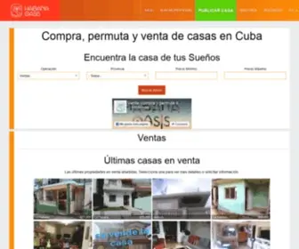 Habanaoasis.com(Venta de Casas en Cuba) Screenshot
