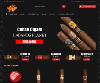 Habanosplanet.com(Buy The Best Cuban Cigars Guaranteed) Screenshot