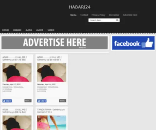 Habari24.com(Habari 24) Screenshot