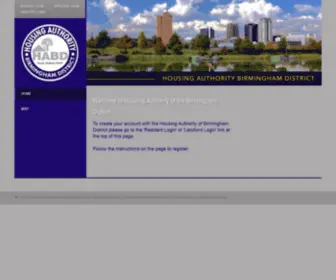 Habdportals.org(Housing Authority of the Birmingham District) Screenshot