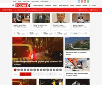 Haber16.com(Bursa Haberleri) Screenshot