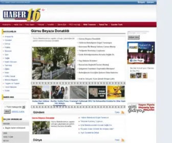 Haber16.org(Haber 16) Screenshot