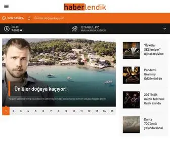 Haberlendik.com(Magazin ve Haber Portal) Screenshot