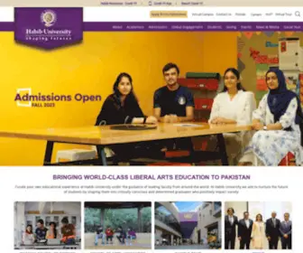 Habib.edu.pk(The first dedicated Liberal Arts & Sciences university) Screenshot