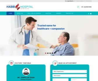 Habibhospitals.com(Habib Hospital) Screenshot