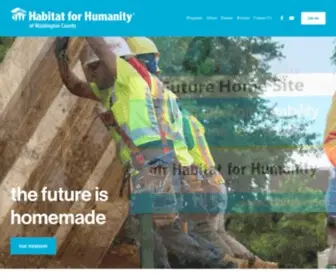 Habitat-WC.org(Habitat for Humanity of Washington County) Screenshot