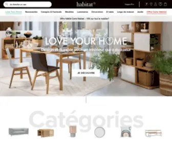 Habitat.fr(Meubles, canapés, décorations et luminaires design) Screenshot