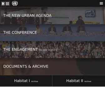 Habitat3.org(Habitat III) Screenshot