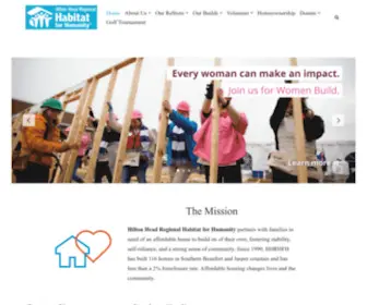 Habitathhi.org(Hilton Head Regional Habitat for Humanity) Screenshot