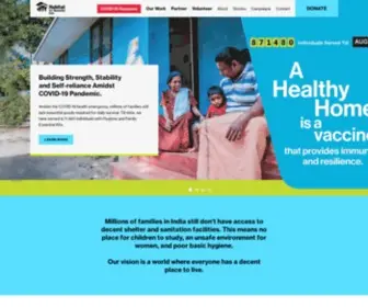 Habitatindia.org(Habitat for Humanity India is a non) Screenshot
