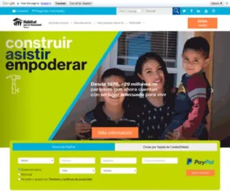 Habitatmexico.org(Hábitat para la Humanidad México) Screenshot