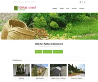 Habitatnatural.cat(Habitat Natural Jardiners) Screenshot