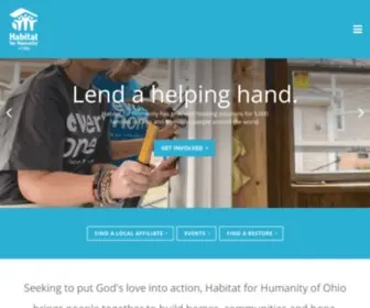 Habitatohio.org(Habitat for Humanity of Ohio) Screenshot
