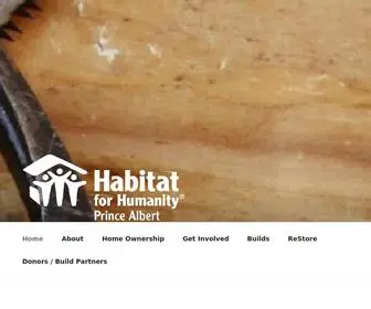 Habitatpa.ca(Habitat for Humanity Prince Albert Inc) Screenshot