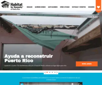 Habitatpr.org(Habitat for Humanity of Puerto Rico) Screenshot