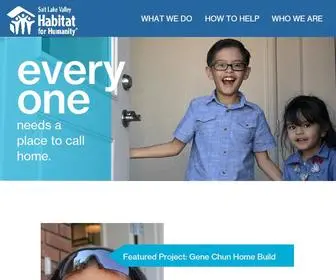 Habitatsaltlake.com(Habitat for Humanity) Screenshot