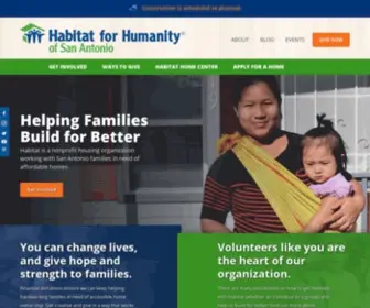 Habitatsa.org(Nonprofit Housing Organization) Screenshot