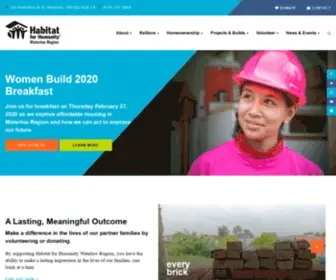 Habitatwr.ca(Habitat for Humanity Waterloo) Screenshot