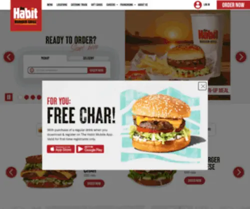 Habitburger.com(American fast) Screenshot