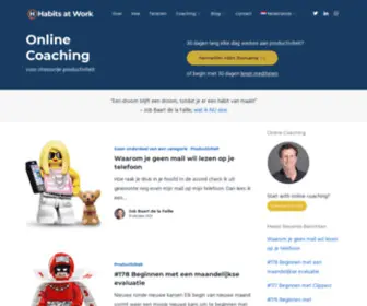 Habitsatwork.nl(Online Coaching voor productiviteit zonder stress) Screenshot