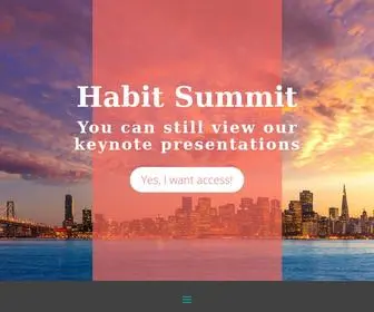 Habitsummit.com(Behavioral Design Conference) Screenshot