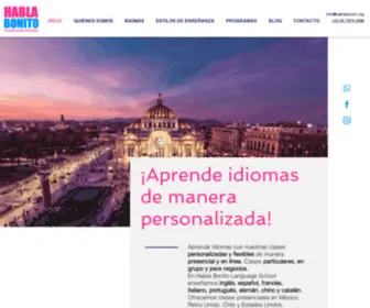 Hablabonito.org(Escuela de idiomas) Screenshot