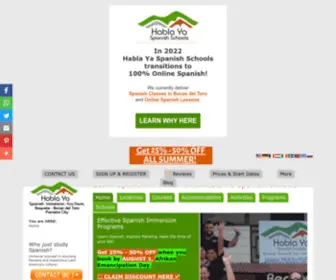 Hablayapanama.com(Learn Spanish in Panama at Habla Ya Spanish Schools) Screenshot