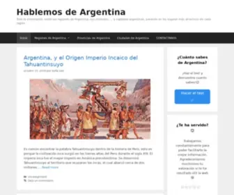 Hablemosdeargentina.com(Hablemos de Argentina) Screenshot