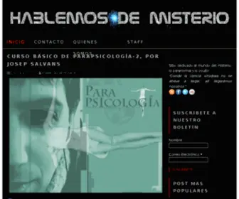 Hablemosdemisterio.com(Hablemos de Misterio) Screenshot