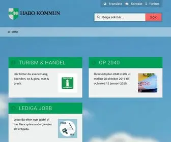 Habokommun.se(Välkommen till Habo kommun) Screenshot
