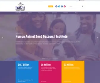 Habri.org(The Human Animal Bond Research Institute) Screenshot