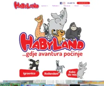 Habyland.com(Igraonica za djecu i roditelje) Screenshot