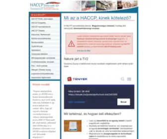Haccp-Tanacsado.hu(Haccp Tanacsado) Screenshot