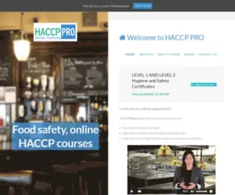 Haccp.pro(HACCP Online Training) Screenshot