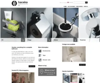 Haceka.com(Everything to complete your bathroomsince 1924) Screenshot