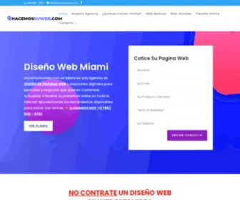 Hacemossuweb.com(✌✌ Diseño Web Miami ☎ Agencia Marketing Digital +1(786)) Screenshot