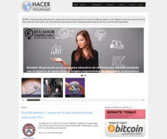 Hacer.org(Helping Those Who Are Changing the AmericasHACER) Screenshot